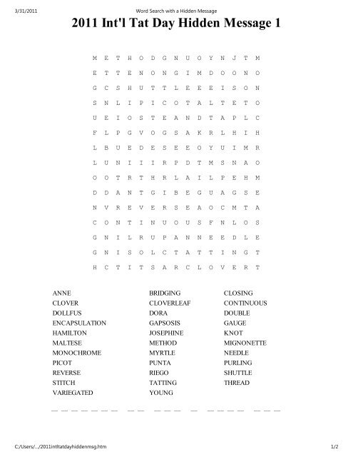 Word Search With Hidden Message Printable: Engage in a Mind-Boggling Adventure