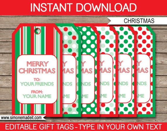 Xmas Tags Printable: Create Personalized and Festive Gift Tags