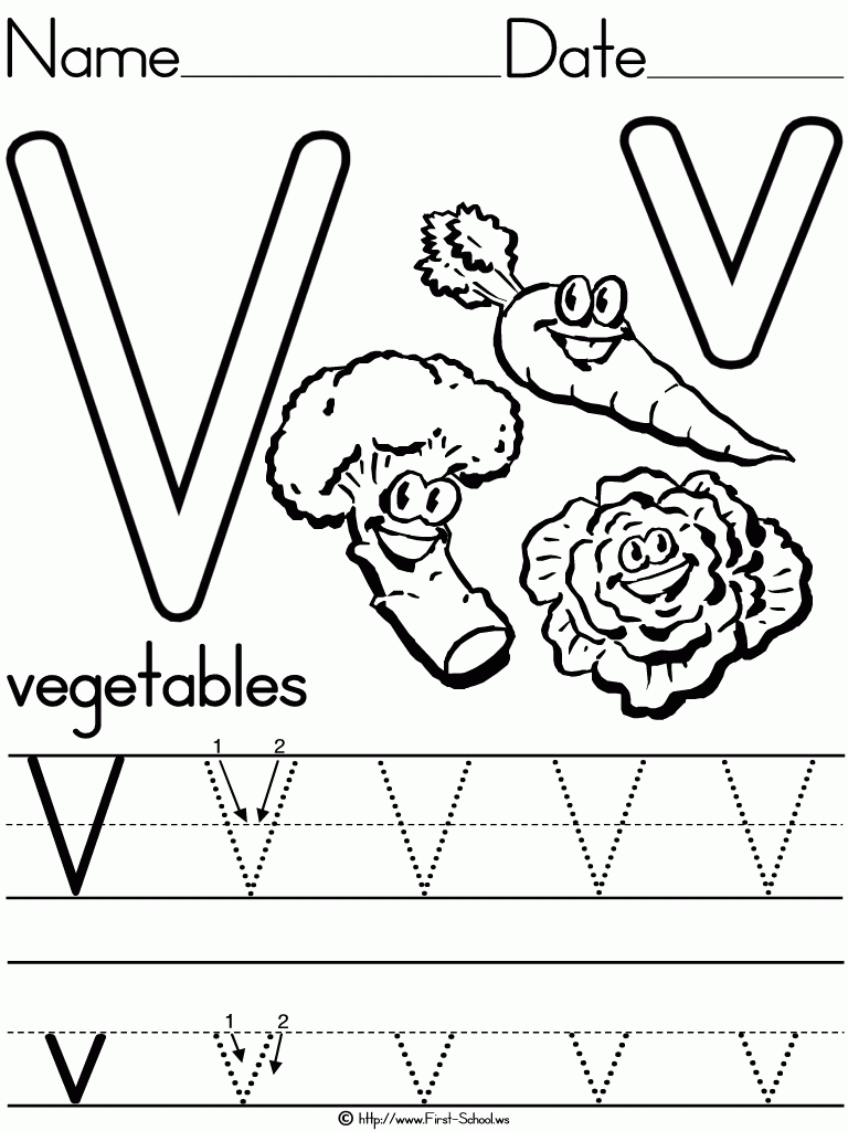 100 Free Printable Letter V Coloring Pages For Preschool Gabbymay 