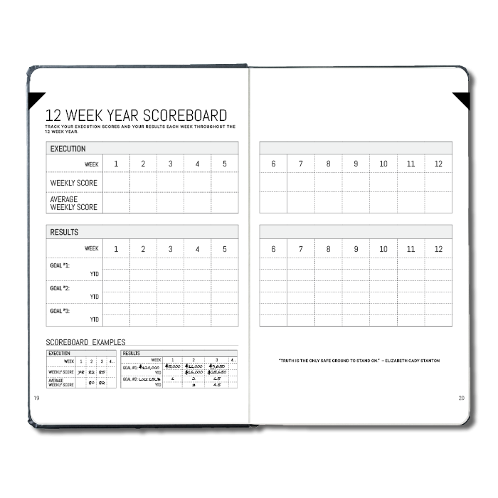 12 Week Year Worksheets