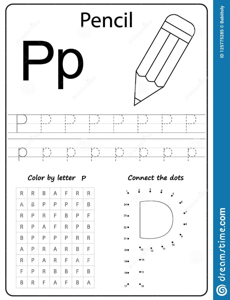 14 Constructive Letter P Worksheets Kitty Baby Love