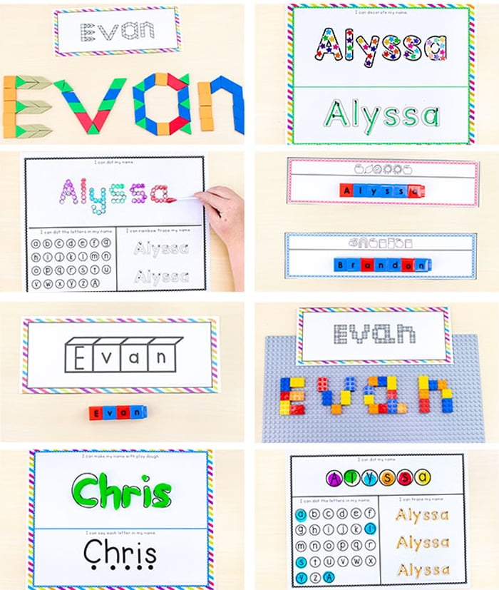 19 Free Printable Name Writing Activities For Preschoolers Kids 