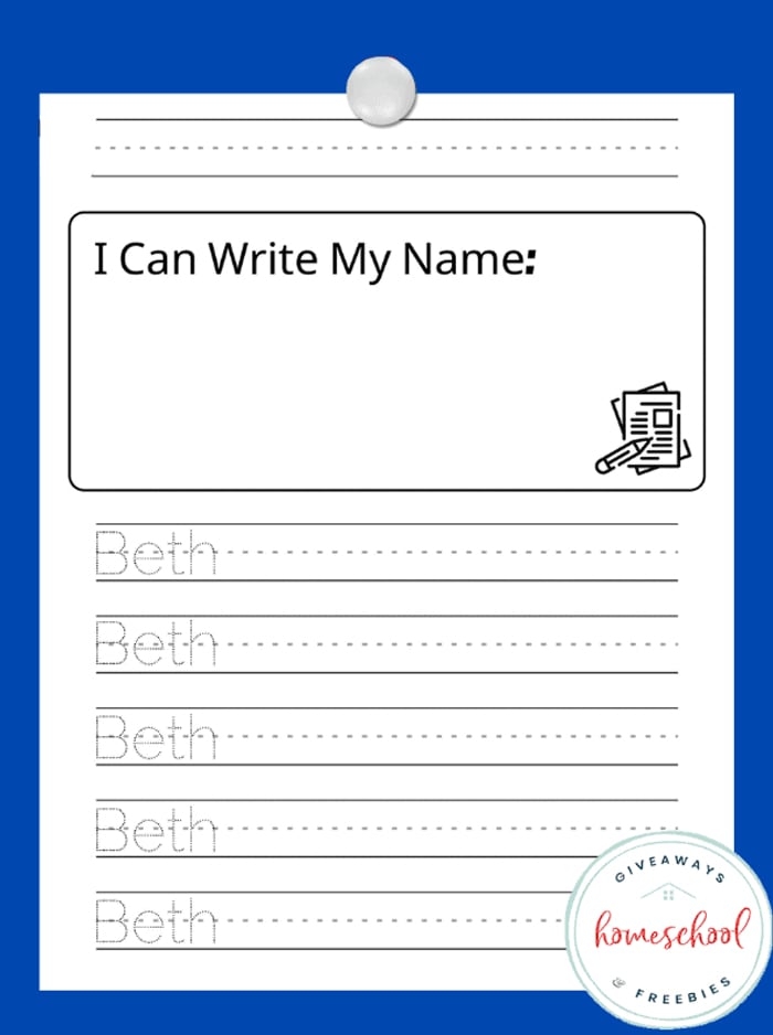 19 Free Printable Name Writing Practice Worksheets Kids Activities Blog