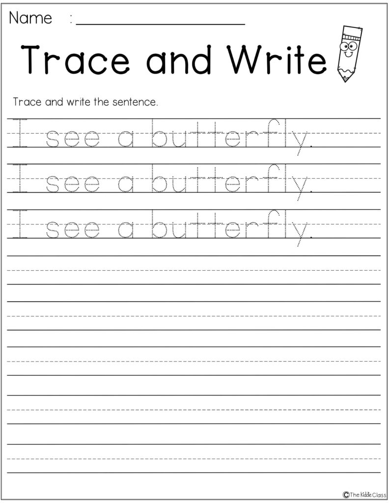 1st Grade Handwriting Worksheets