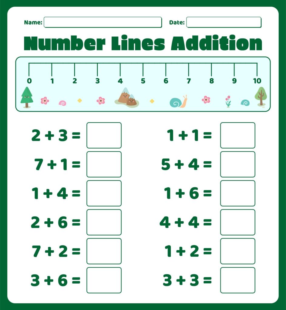 1st Grade Number Line 10 Free PDF Printables Printablee