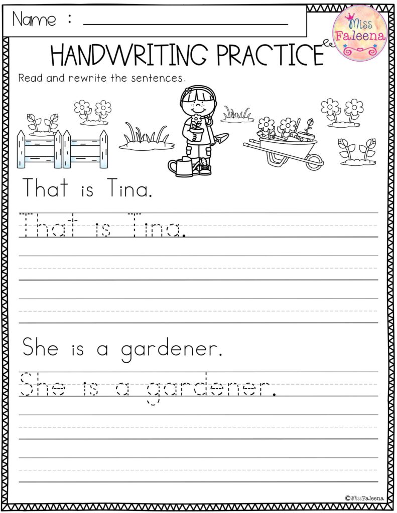 1st Grade Writing Worksheets