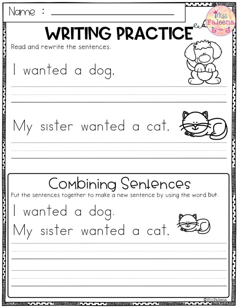 2nd Grade Handwriting Worksheet