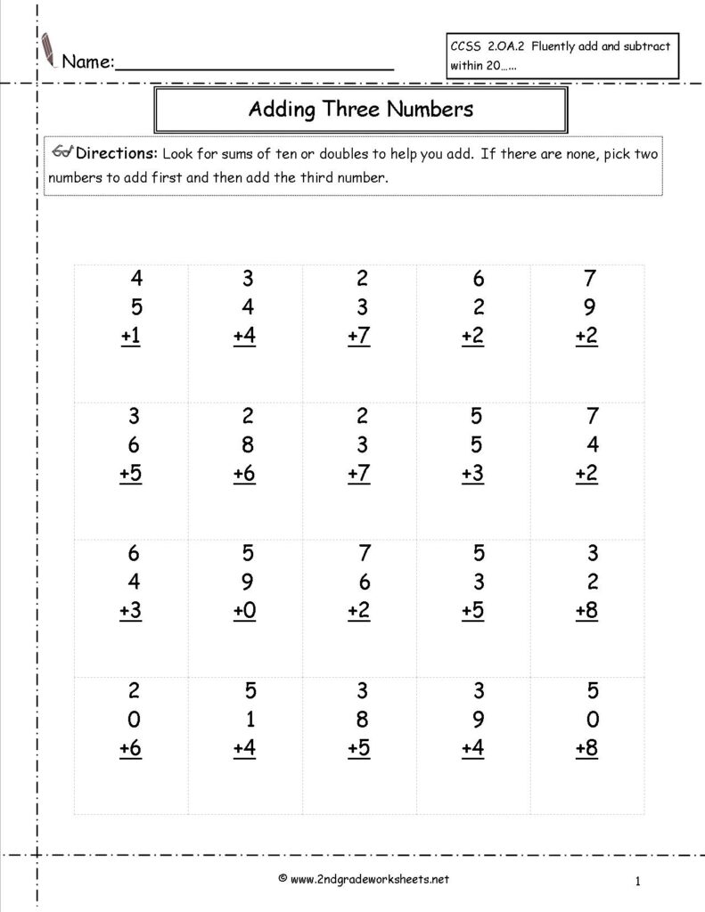 2nd Grade Math Worksheets Best Coloring Pages For Kids Free 2nd Grade 