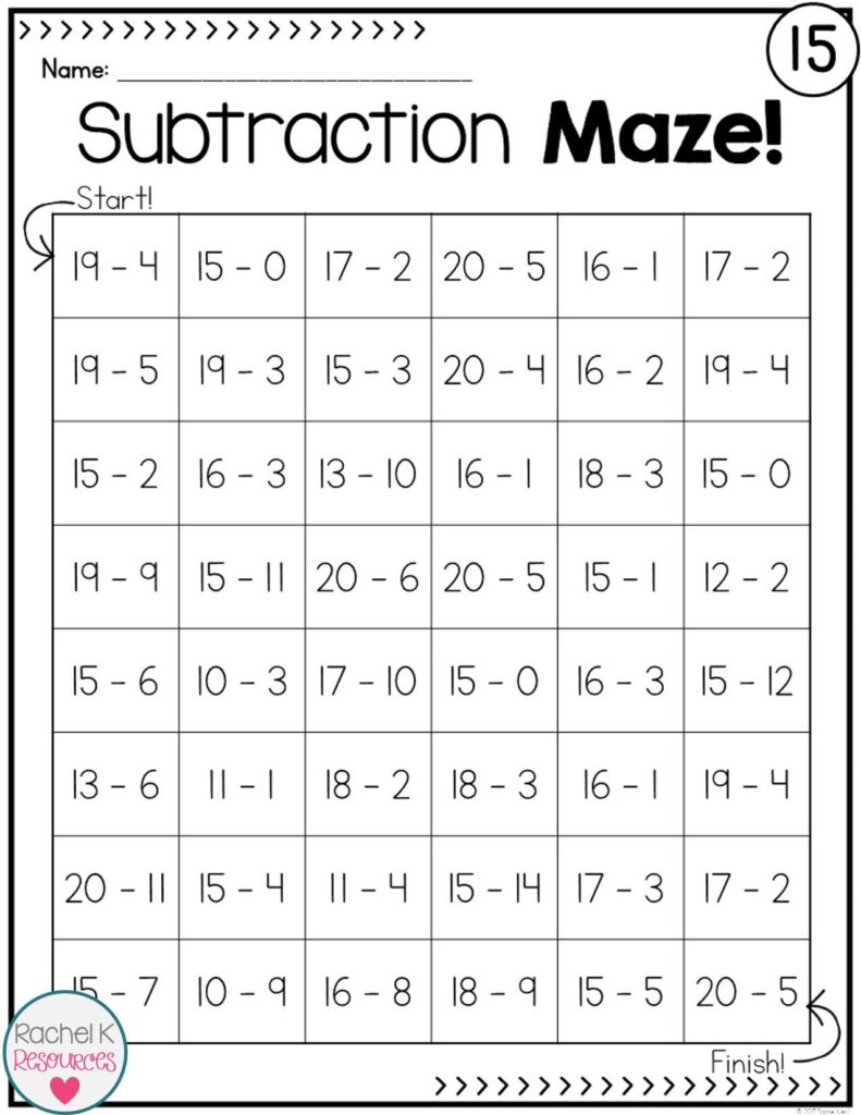 2nd Grade Math Worksheets For Grade 2 Addition And Subtraction 