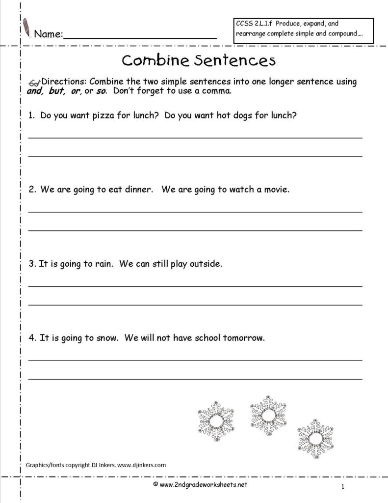 2Nd Grade Writing Worksheets Free Printable