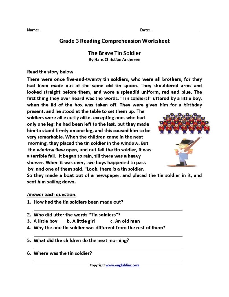 3rd Grade Reading Worksheets