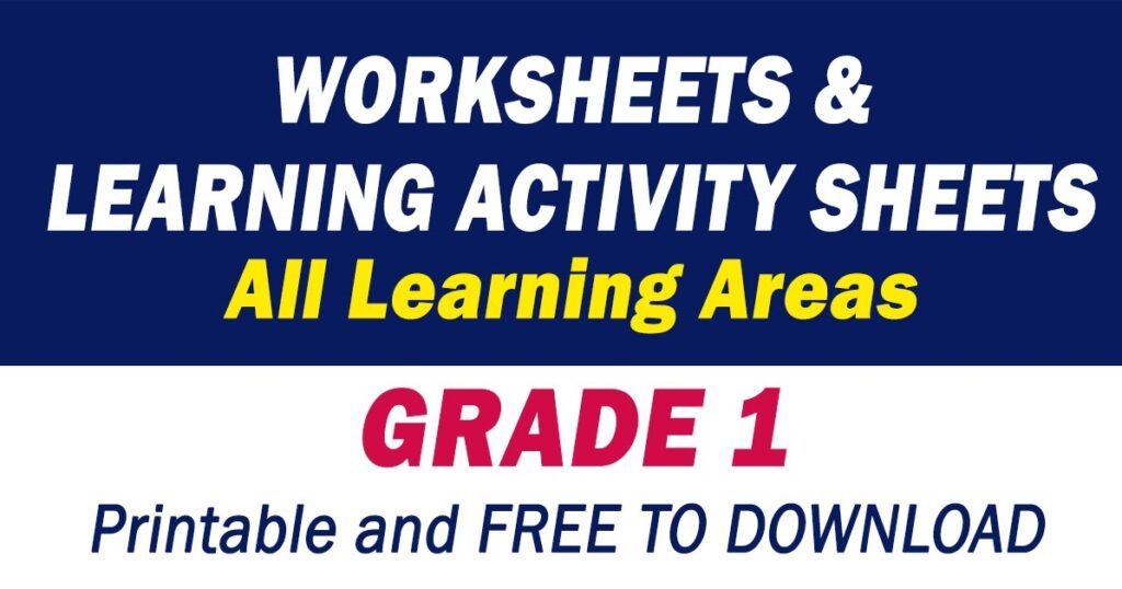 Activity Worksheets For Grade 1