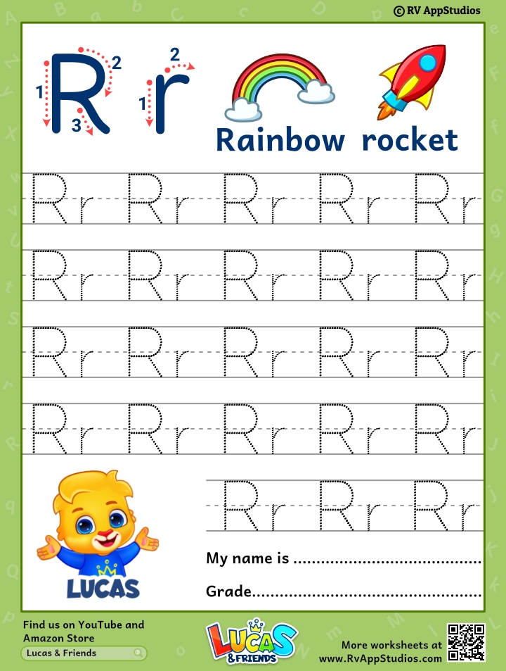 Alphabet Rr Letter Printable Letter Rr Tracing Worksheets