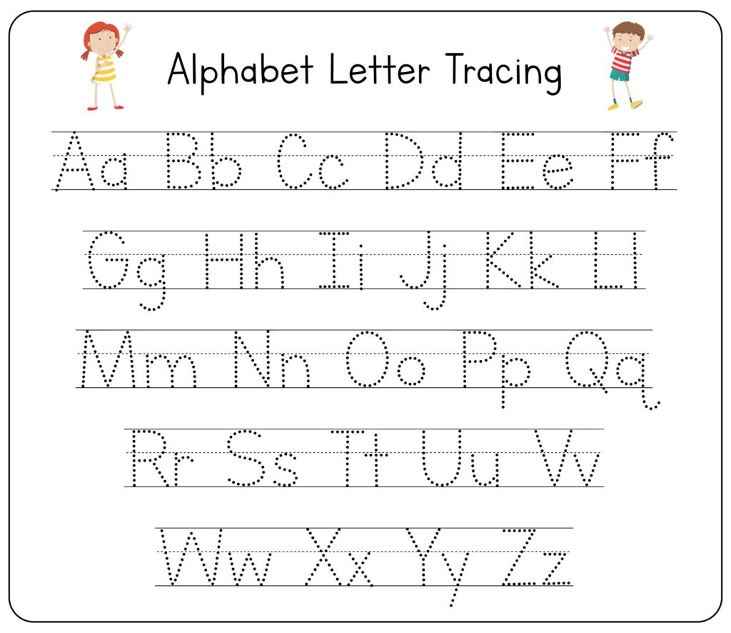 Alphabet Tracing Sheet Free Printable