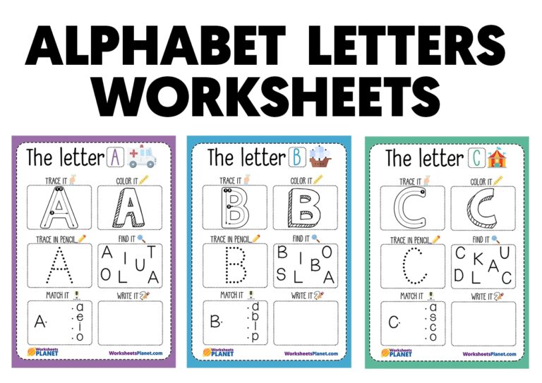 Alphabet Worksheets Printable