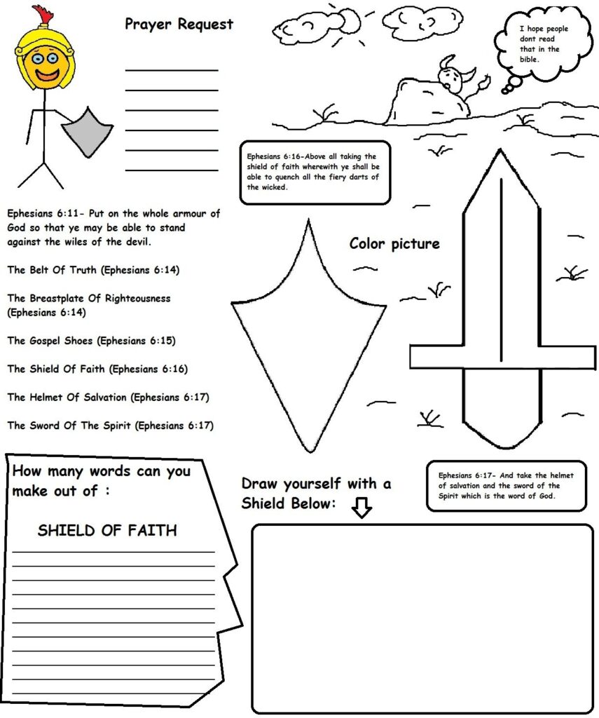 Armor Of God Crafts For Kids Free Printable