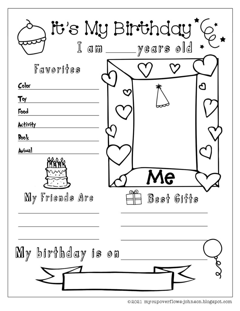 Birthday Worksheets For Grade 1