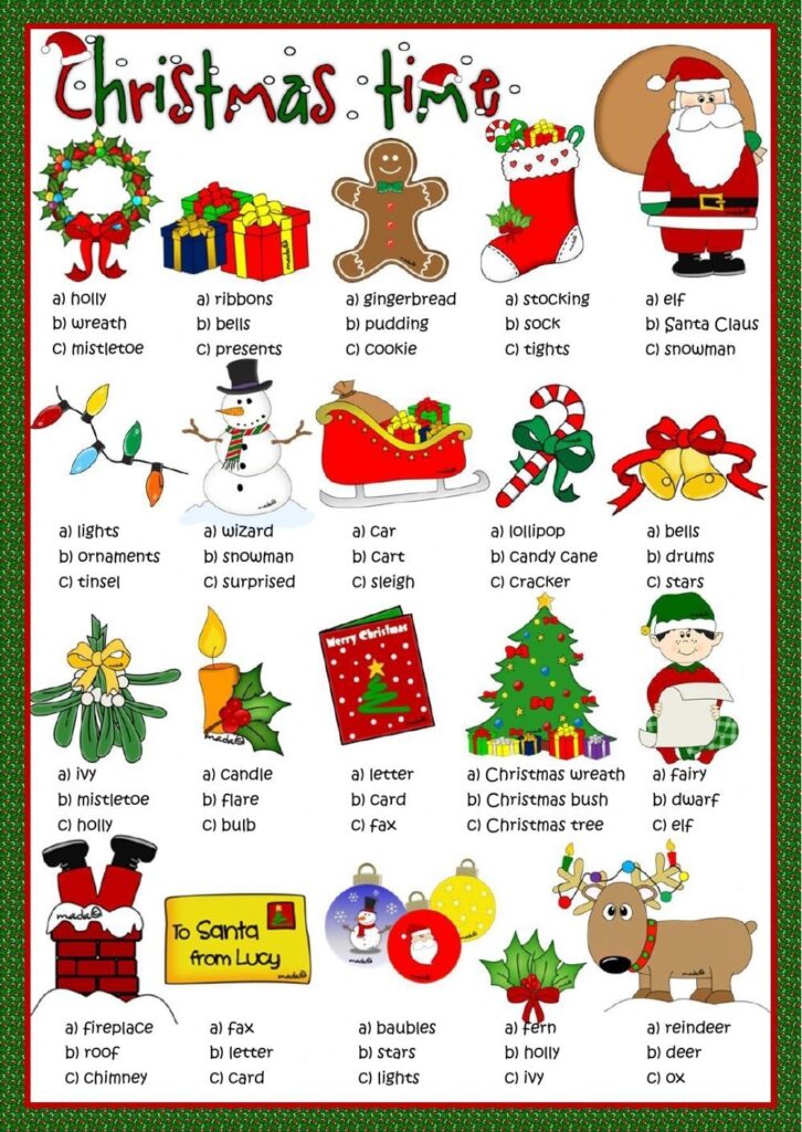 Christmas Worksheets For Adults Pdf AlphabetWorksheetsFree