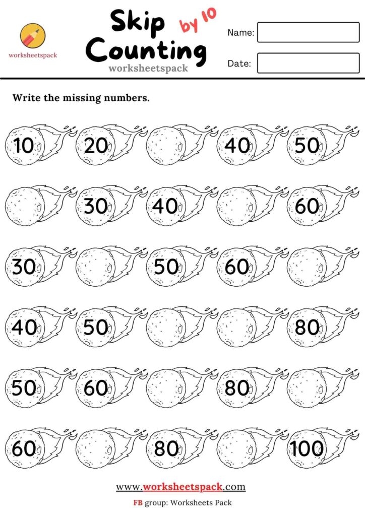 Count By 10s Worksheet Worksheetspack