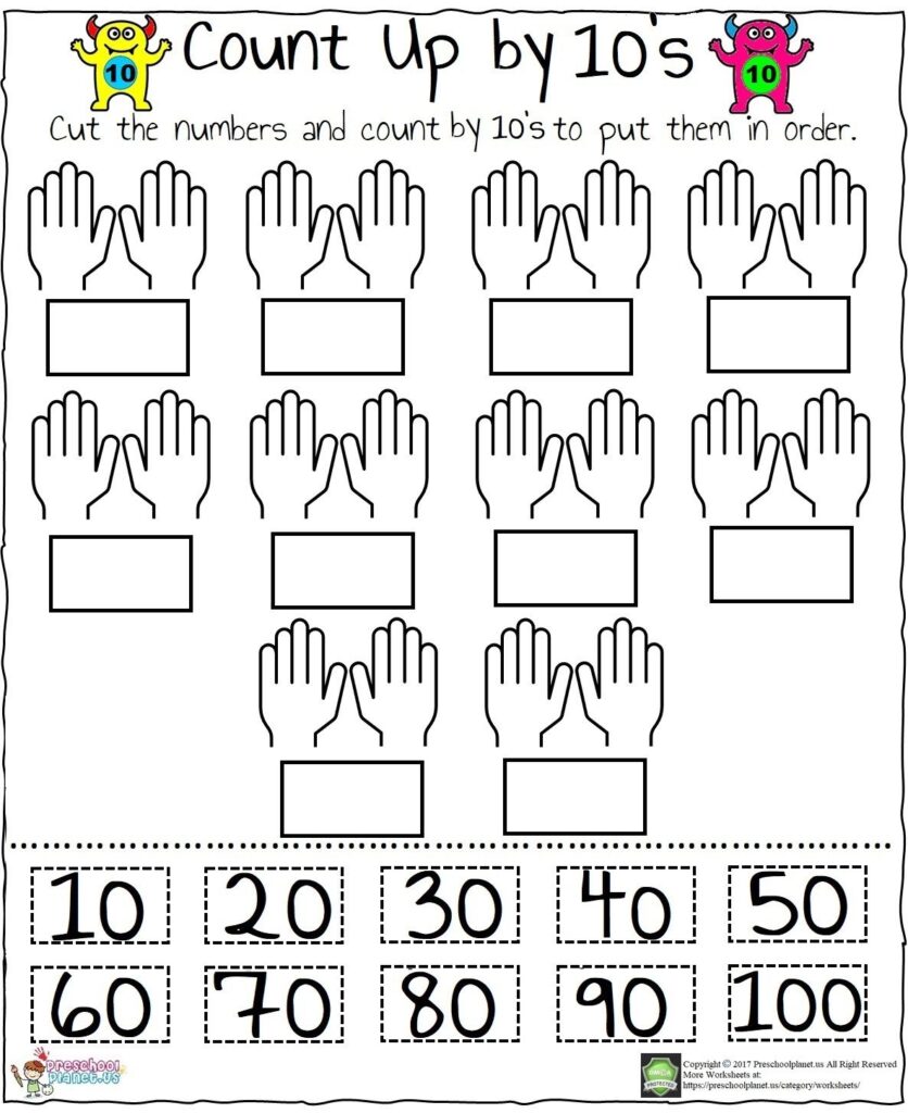 Counting By 10 Worksheets