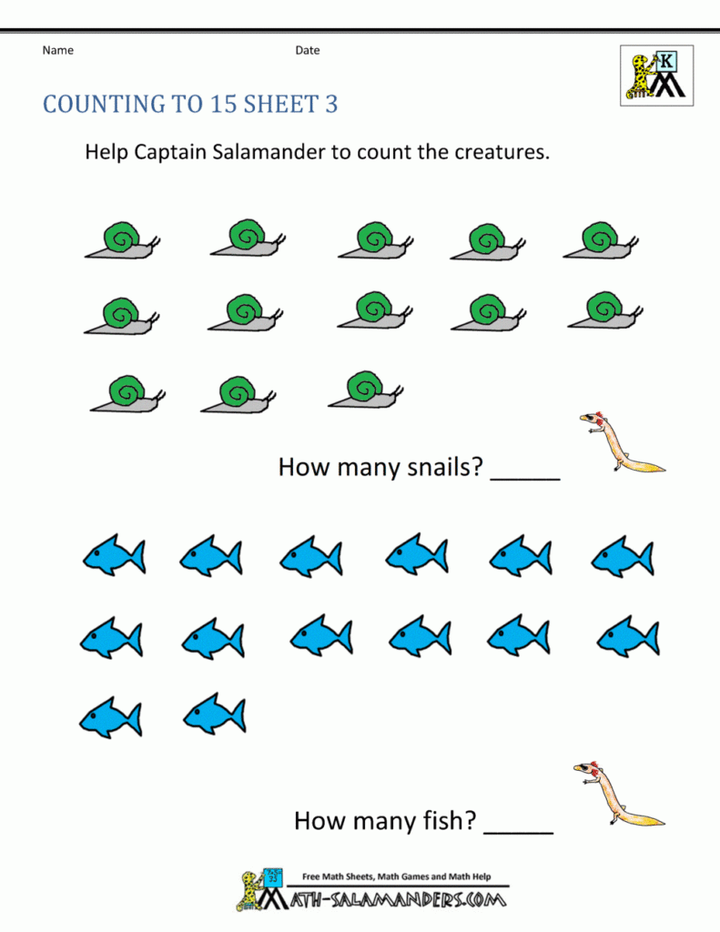 Counting By 5 s Kindergarten Worksheets