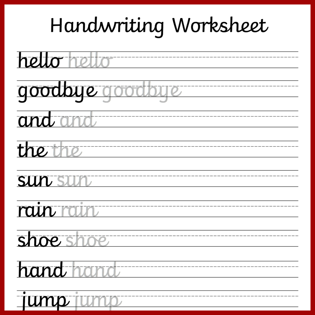 Cursive Handwriting Worksheets Free Printable Mama Geek