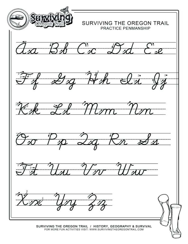 Cursive Writing Printables Free