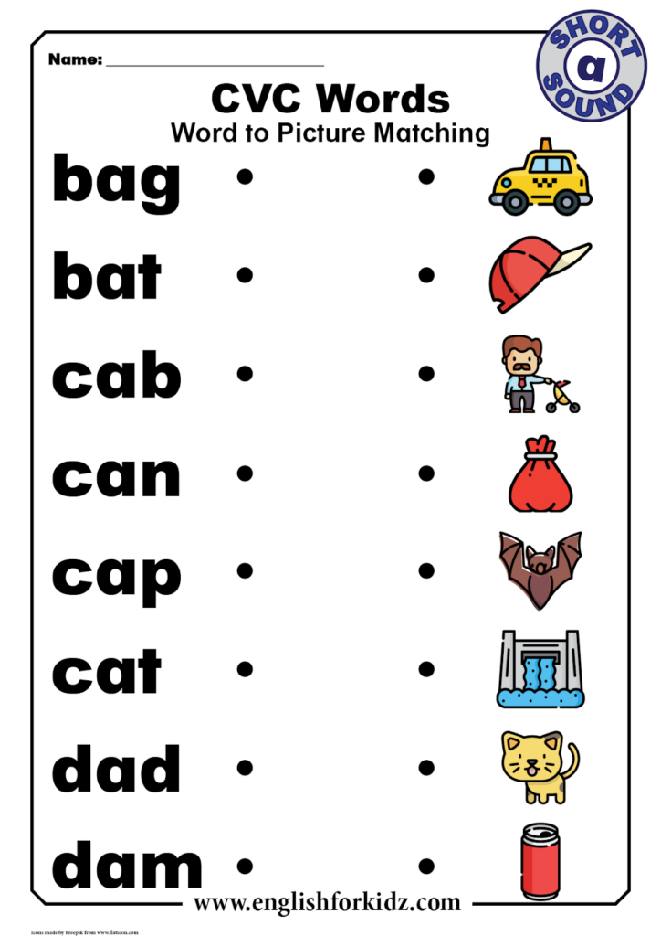 Cvc Words Worksheets Free Printable