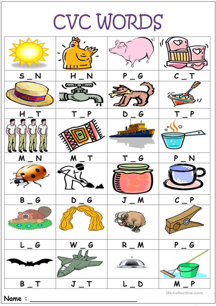 Cvc Words Worksheets Free Printable Lexia s Blog