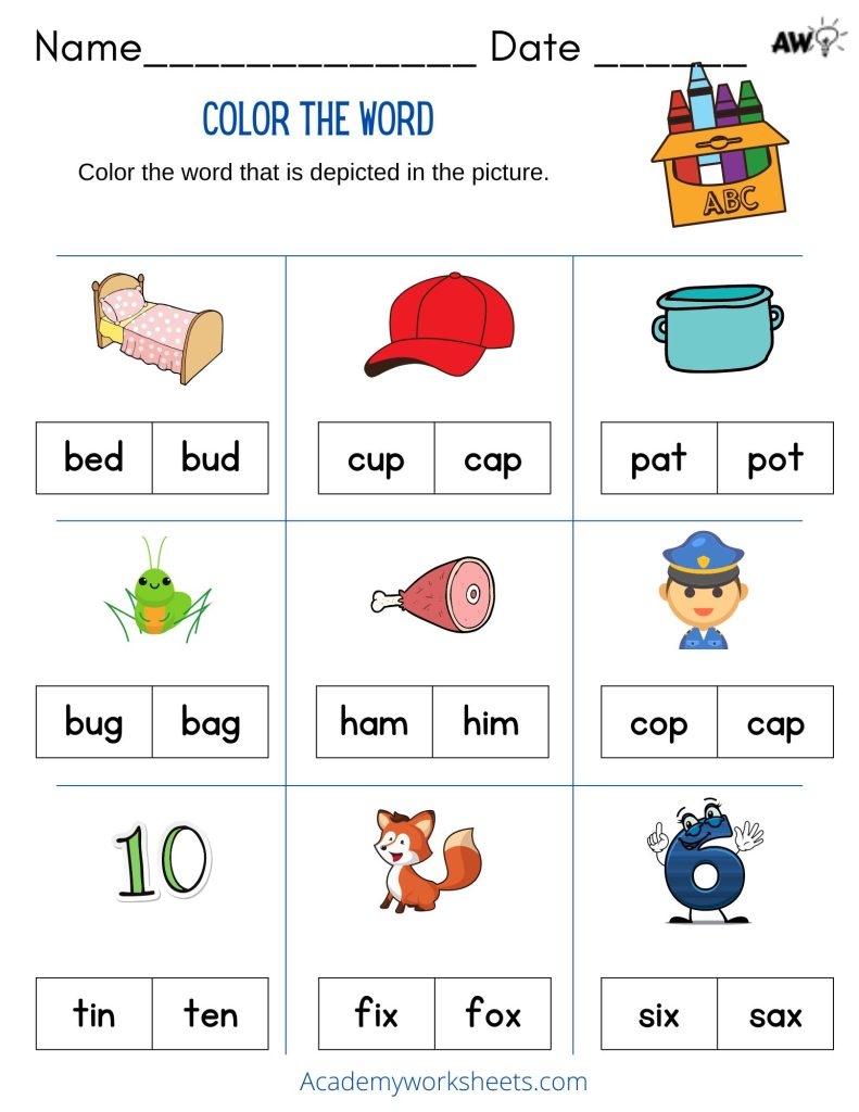 Cvc Words Worksheets Free Printable Pdf Printable Online