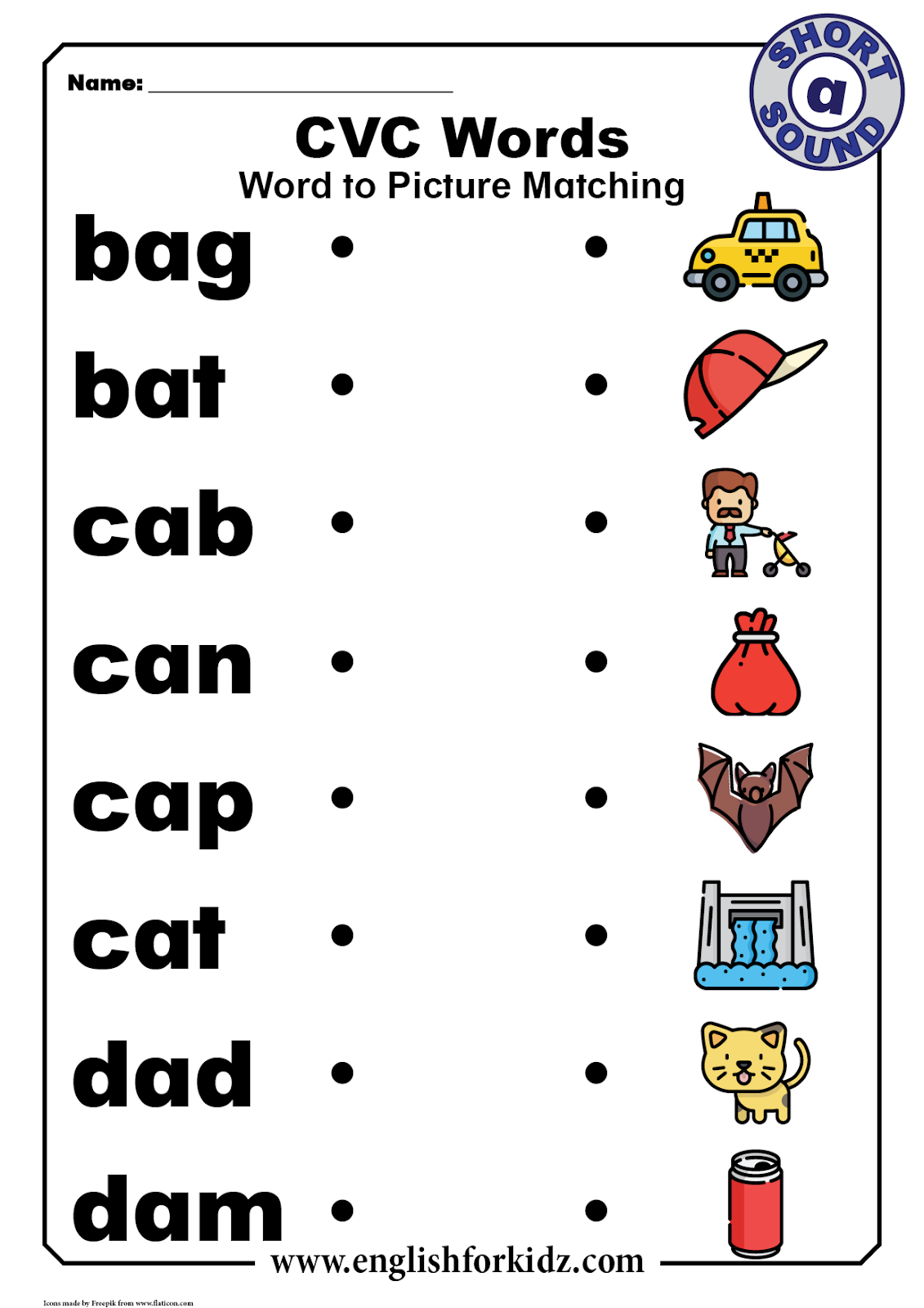 Cvc Words Worksheets Free Printable