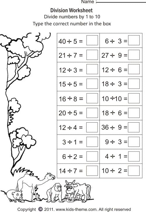 Division By 2 Worksheets For Grade 2