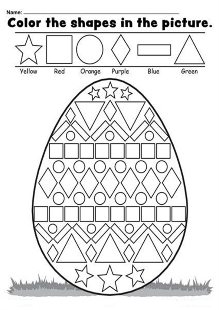 Easter Kindergarten Worksheets Free