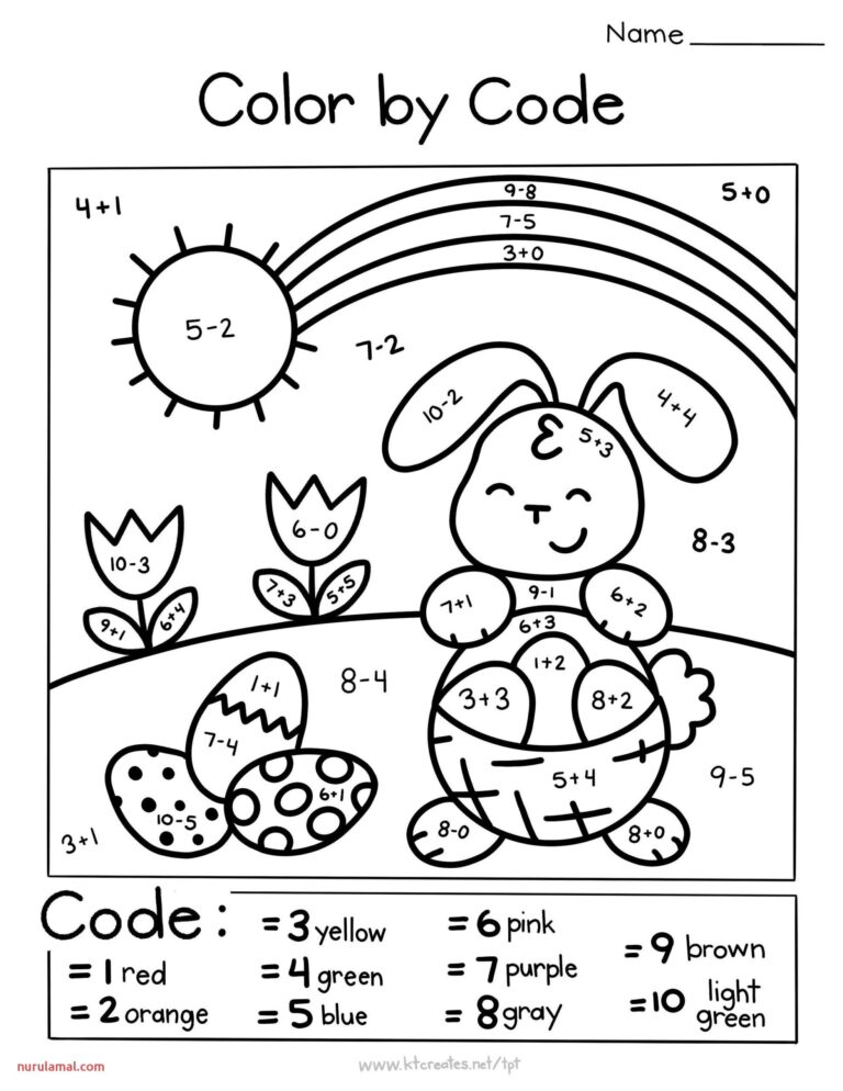 Easter Themed Worksheets For Kindergarten