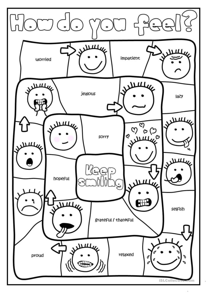 Emotion Worksheets For Children