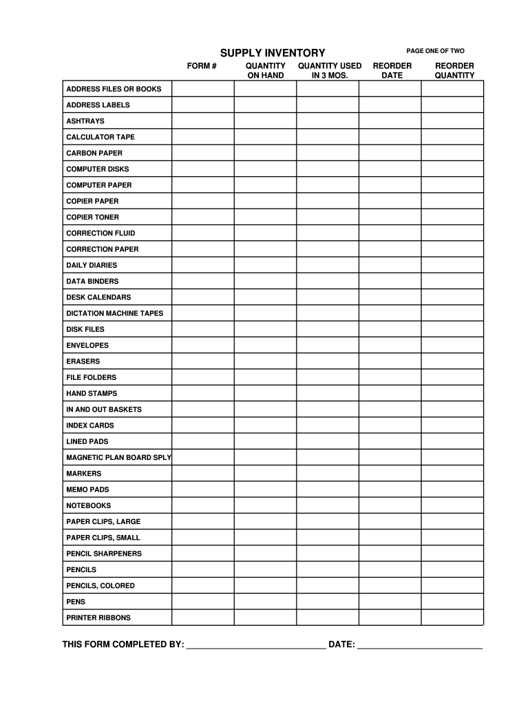 Estate Inventory Worksheet Fill Online Printable Fillable Blank 