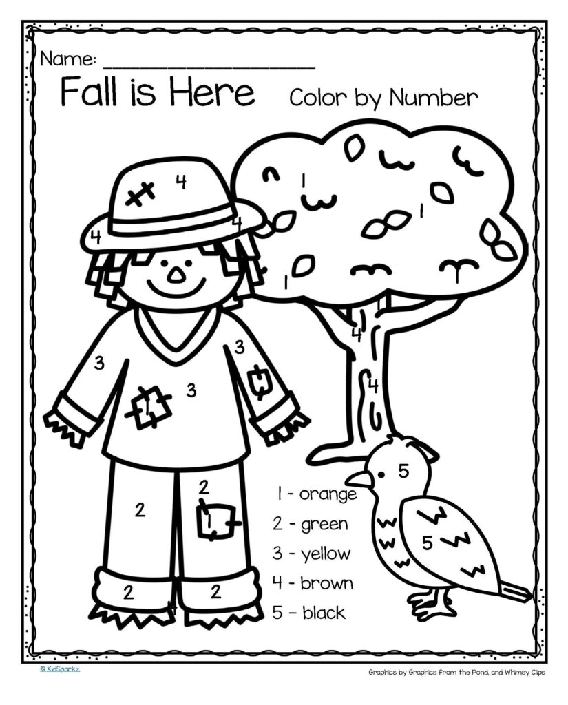 Fall Printables For Kindergarten