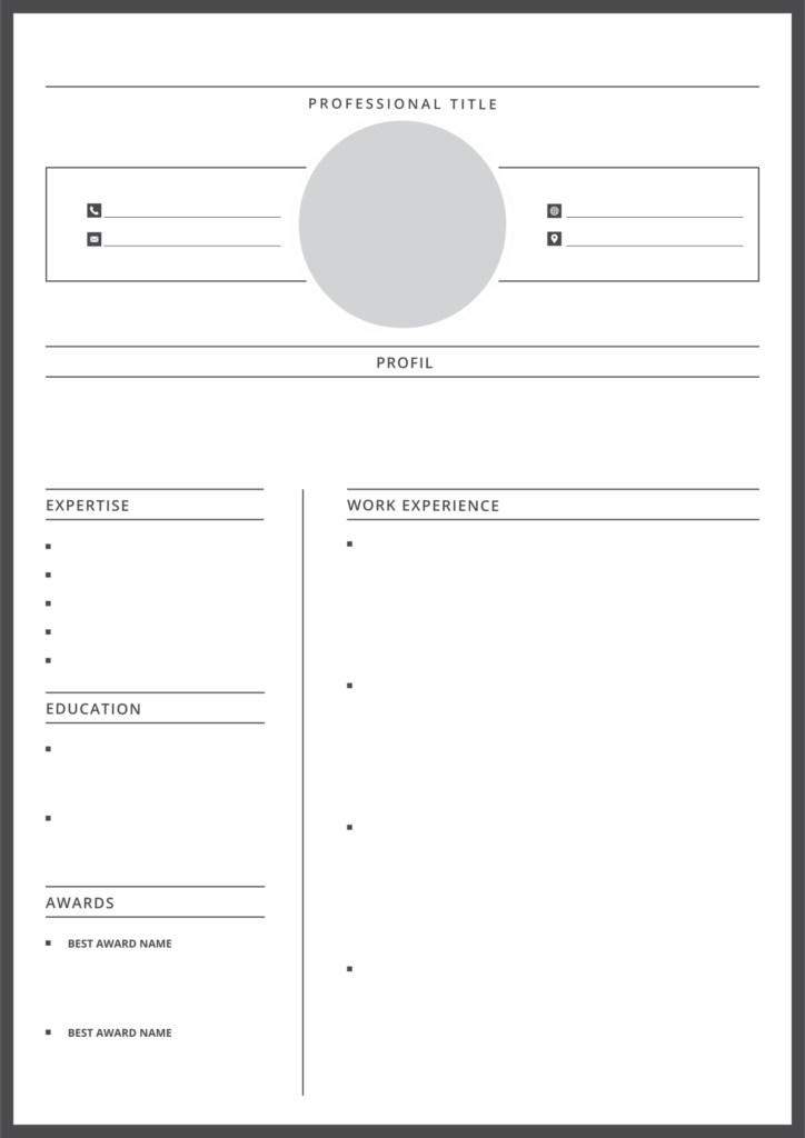 Fill In Blank Resume 10 Free PDF Printables Printablee