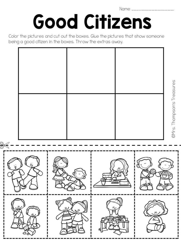 First Grade Social Studies Worksheets