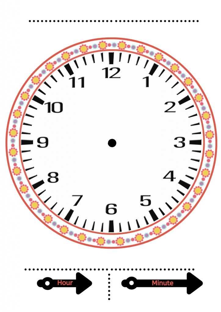 Free Clock Worksheets For Kindergarten