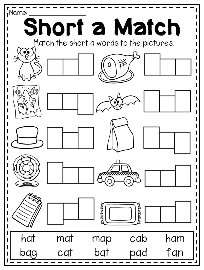 Free Cvc Worksheets For First Grade