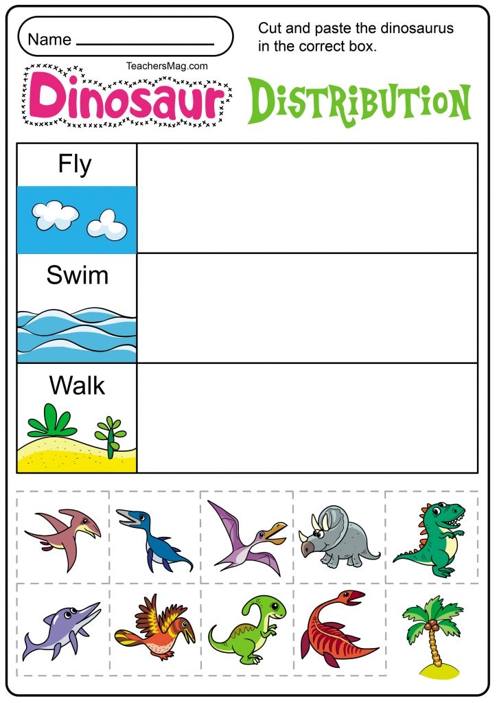 Free Dinosaur Worksheets Preschool Printables Artofit