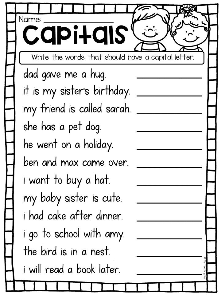 Free Downloadable 2nd Grade Worksheet Grammar