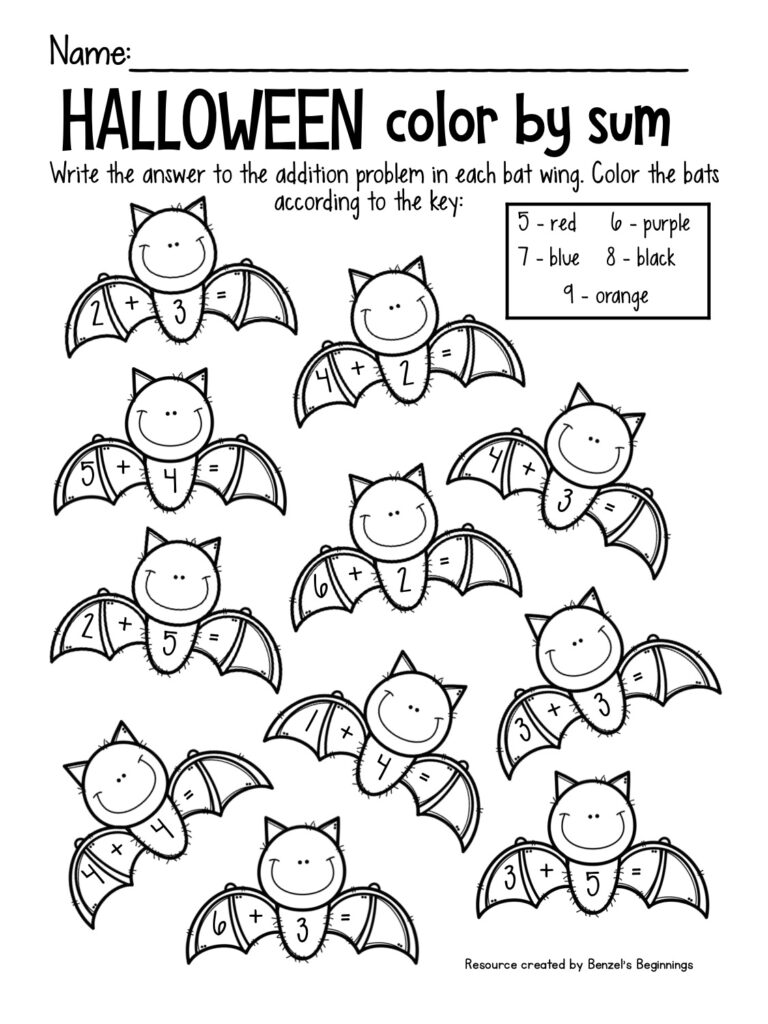 Free Halloween Printables Worksheets