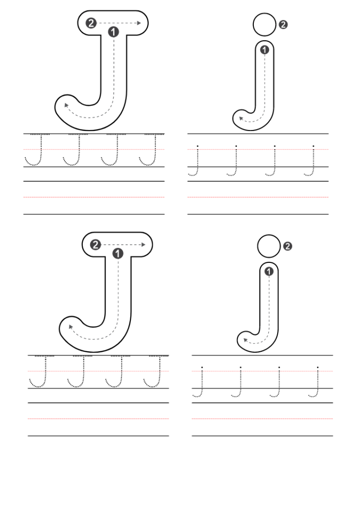 Free Kindergarten Letter J Worksheets Printable PDF