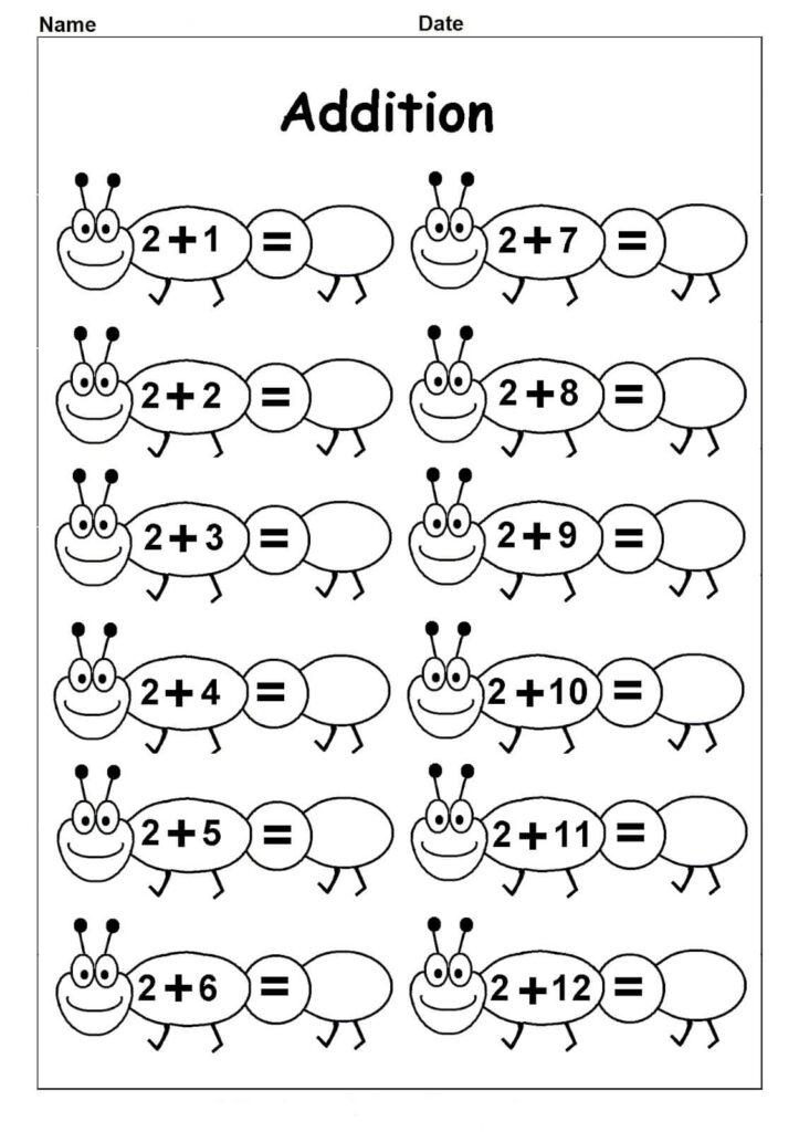 Free Kindergarten Math Printables