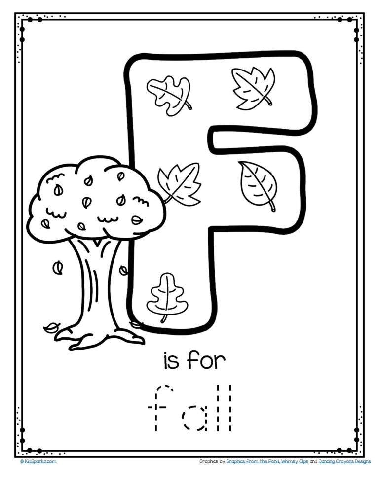 Free Letter F Worksheets