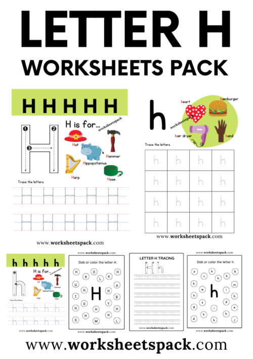 Free Letter H Printable Worksheets Worksheetspack