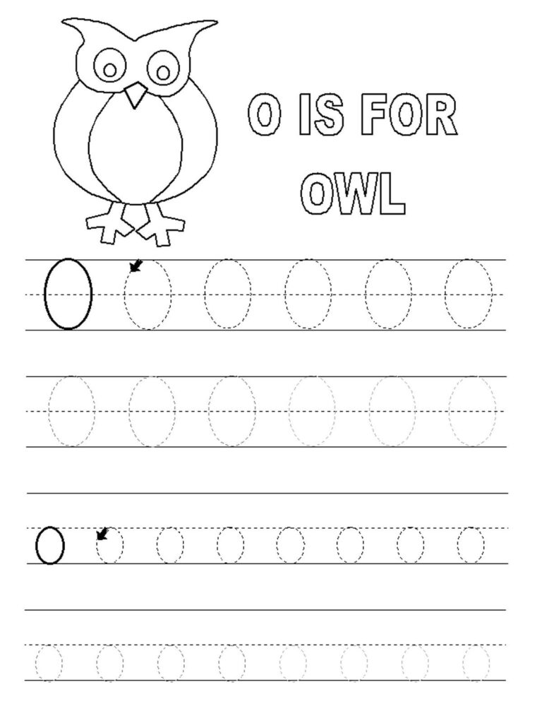 Free Letter O Worksheets