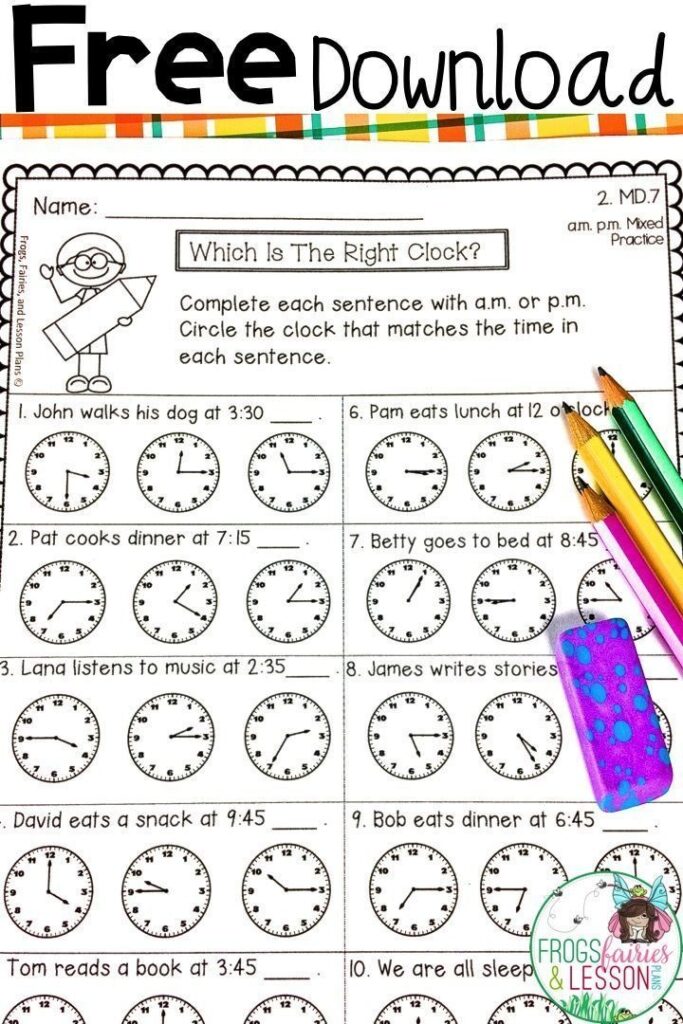 Free Math Printables For 2nd Grade